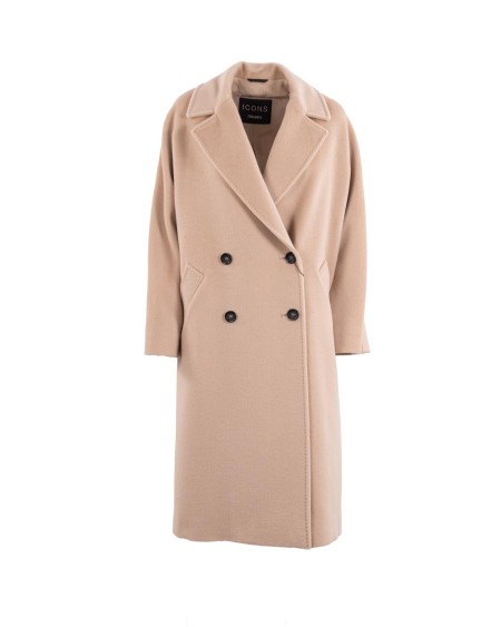 Shop CINZIA ROCCA  Cappotto: Cinzia Rocca cappotto doppio petto oversize in lana.
Revers.
Doppiopetto.
Maniche lunghe.
Tasche laterali.
Chiusura con bottoni.
Composizione: 100% Lana.
Fabbricato in Italia.. ZR35001 65D4-8